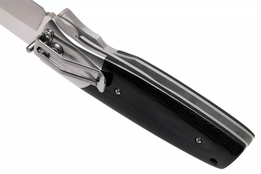 Canivete Fallkniven PXLBM preto com cabo de micarta preto 11cm