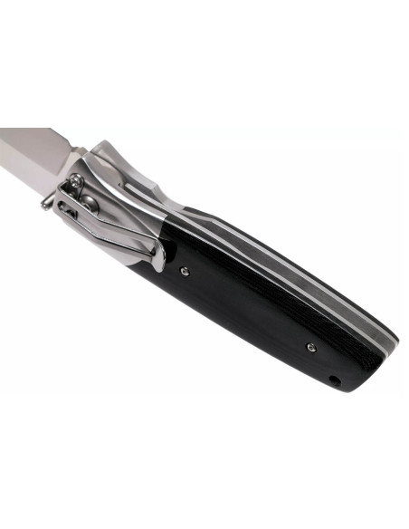 Canivete Fallkniven PXLBM preto com cabo de micarta preto 11cm