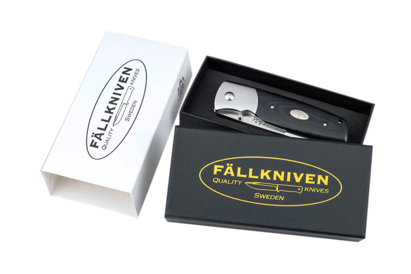 Canivete Fallkniven PXLBM preto com cabo de micarta preto 11cm