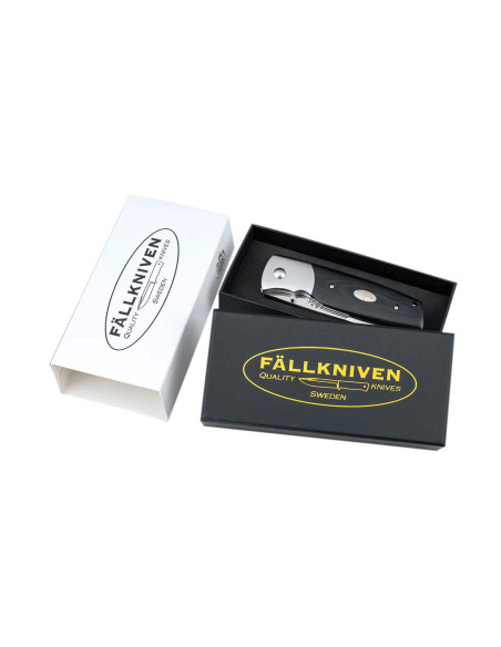 Canivete Fallkniven PXLBM preto com cabo de micarta preto 11cm