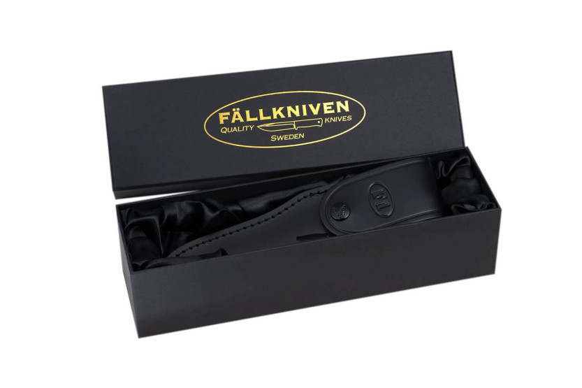 Fallkniven F1 Swedish Air Force NG F1L3GMM limited edition kniv 10cm blad brunt micarta handtag + läderslida + fodral