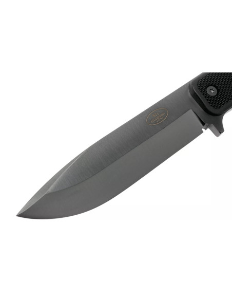Cuchillo Fallkniven S1xb Carburo de Tungsteno 13cm hoja negra mango Thermorun negro + funda Zytel