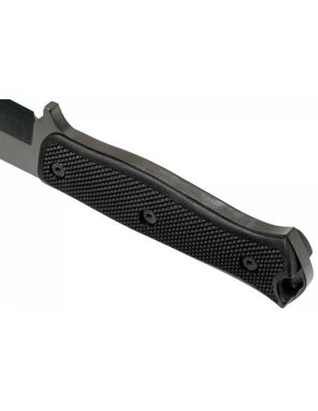 Faca Fallkniven S1xb Tungsten Carbide 13cm lâmina preta cabo Thermorun preto + bainha Zytel