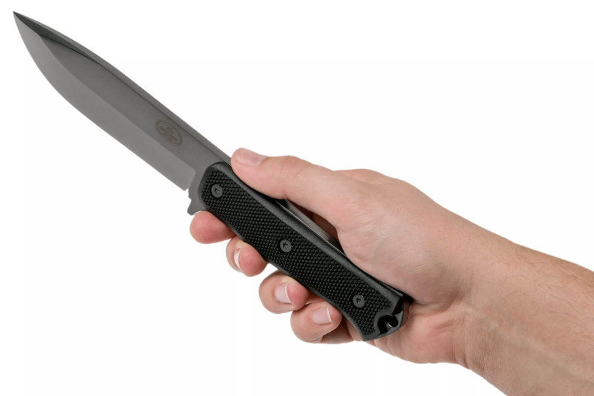 Fallkniven S1xb Tungsten Carbide Messer 13cm schwarze Klinge Thermorun Griff schwarz + Zytel Etui
