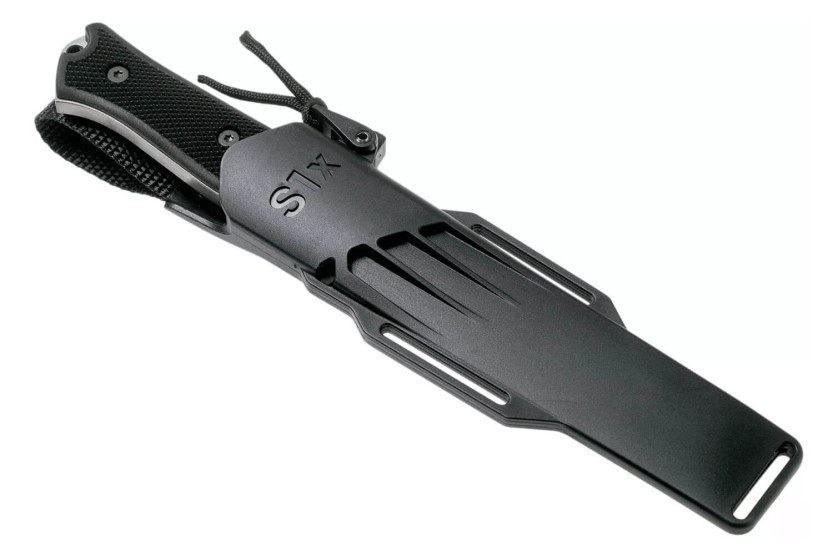 Fallkniven S1xb Tungsten Carbide knife 13cm black blade black Thermorun handle + Zytel sheath
