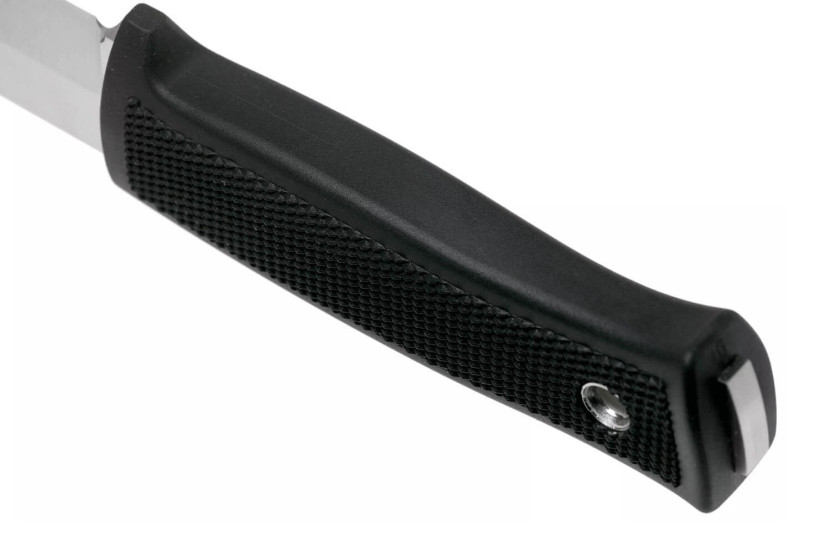 Cuchillo Scout Fallkniven R2 8cm hoja mango Thermorun negro + funda Zytel