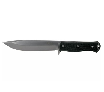 Fallkniven A1xb Expedition Knife Volframikarbidi musta terä 16cm musta Thermorun kahva + Zytel tuppi