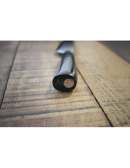 Cuchillo de cocinero japonés Tamahagane Tsubame 15cm acero VG5 hoja martillada