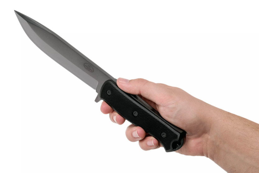 Fallkniven A1xb Expedition Knife Volframikarbidi musta terä 16cm musta Thermorun kahva + Zytel tuppi