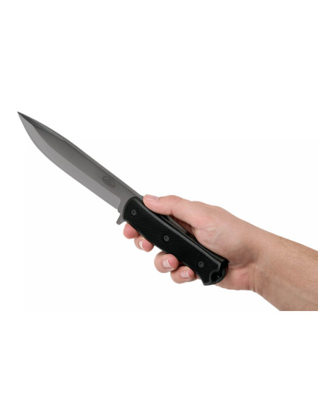 Fallkniven A1xb Expedition Knife Tungsten Carbide black blade 16cm black Thermorun handle + Zytel sheath