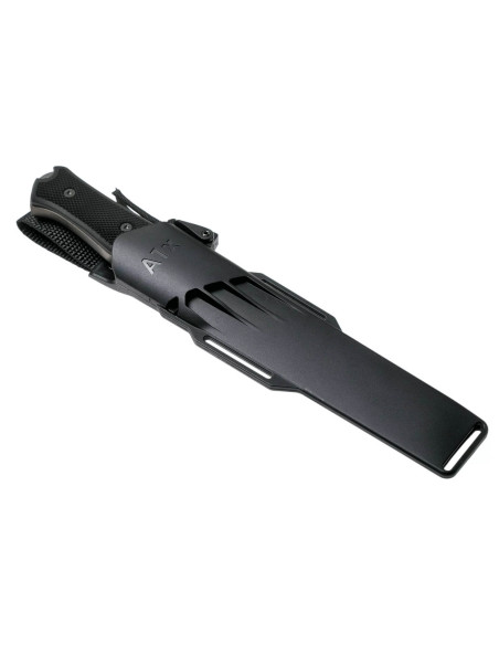 Messer Fallkniven A1xb Expedition Knife Tungsten Carbide schwarze Klinge 16cm Thermorun Griff schwarz + Zytel Holster