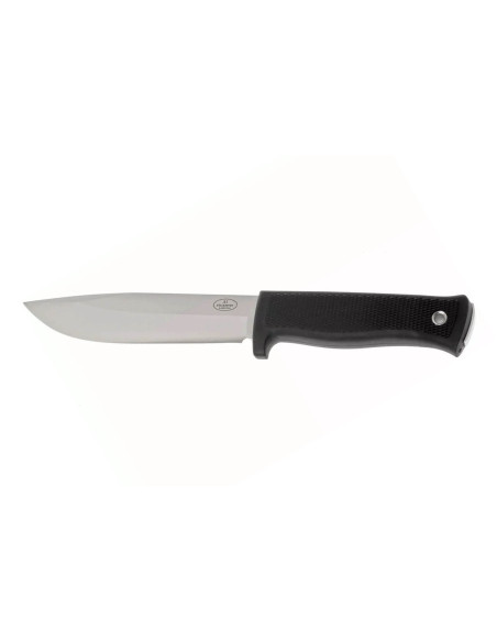 Cuchillo Expedicion Fallkniven A1 16cm hoja mango Thermorun negro + funda de cuero