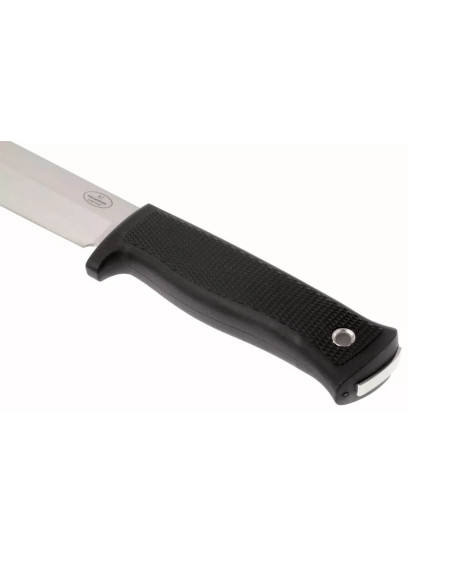 Cuchillo Expedicion Fallkniven A1 16cm hoja mango Thermorun negro + funda de cuero