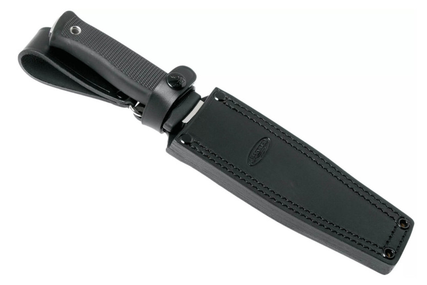Fallkniven A1 Expedition Knife 16cm blad sort Thermorun håndtag + læderskede