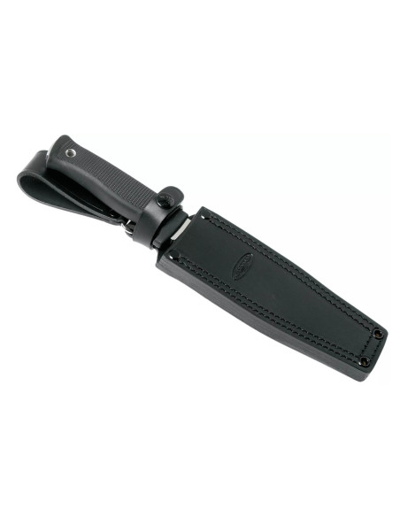 Fallkniven A1 Expedition Knife 16cm blade black Thermorun handle + leather sheath