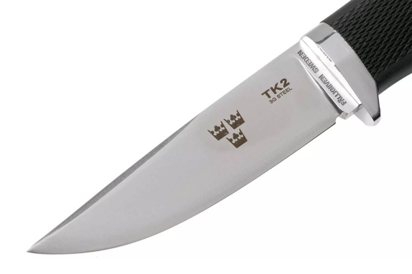 Messer Fallkniven TK2 Tre Kronor Klinge 10cm Thermorun Griff schwarz + Zytel Etui