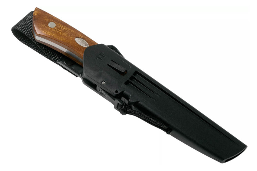 Fallkniven Taiga Forester F1z kniv 12cm blad järnträhandtag + zytelslida