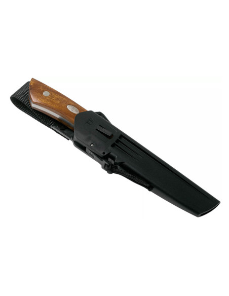 Fallkniven Taiga Forester F1z kniv 12 cm blad jerntræhåndtag + zytel skede