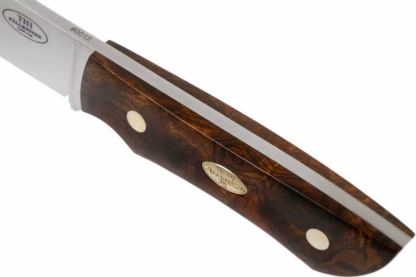 Faca Fallkniven Taiga Hunter TH1z com 8,4 cm de lâmina e cabo em pau-ferro + bainha em zíquel