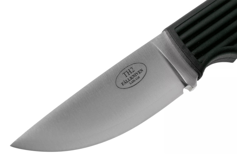 Faca Taiga Hunter TH2z da Fallkniven Lâmina de 8,4 cm cabo thermorun preto + bainha em zytel