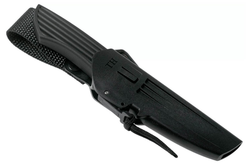 Fallkniven Taiga Hunter TH2z coltello 8,4 cm lama nera manico thermorun + fodero in zytel