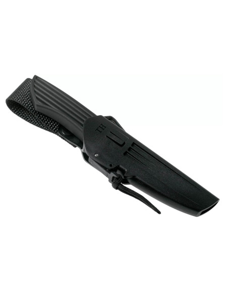 Fallkniven Taiga Hunter TH2z kniv 8,4 cm blad sort thermorun håndtag + zytel skede