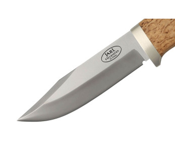 Faca Fallkniven Jarl SK1 com 9,7 cm de lâmina e cabo em bétula + bainha em pele 2