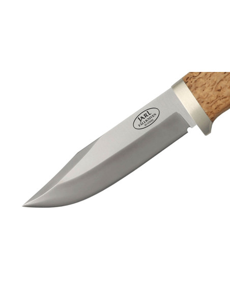 Fallkniven Jarl SK1 knife 9.7cm blade birch handle + leather sheath