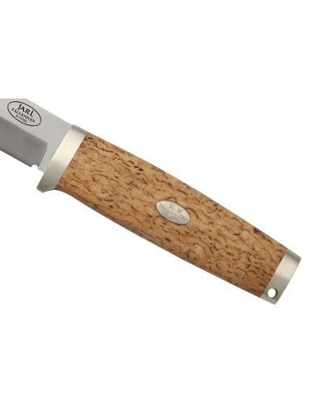 Fallkniven Jarl SK1 kniv 9,7 cm blad birkeskæfte + læderskede