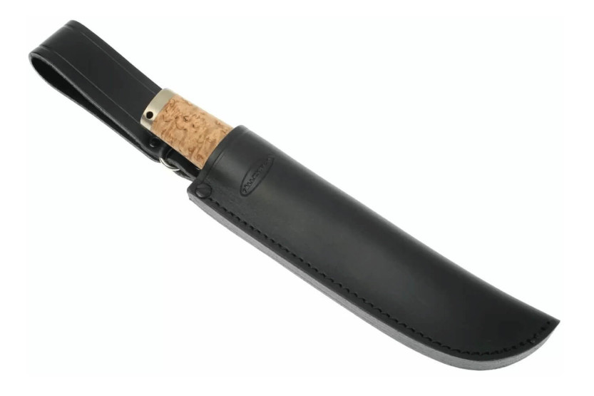Fallkniven Jarl SK1 coltello 9,7 cm lama manico in betulla + fodero in pelle