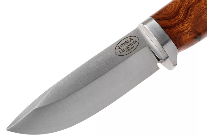 Fallkniven Embla SK2 veitsi 10cm terä rautapuu kahva + nahkatuppi