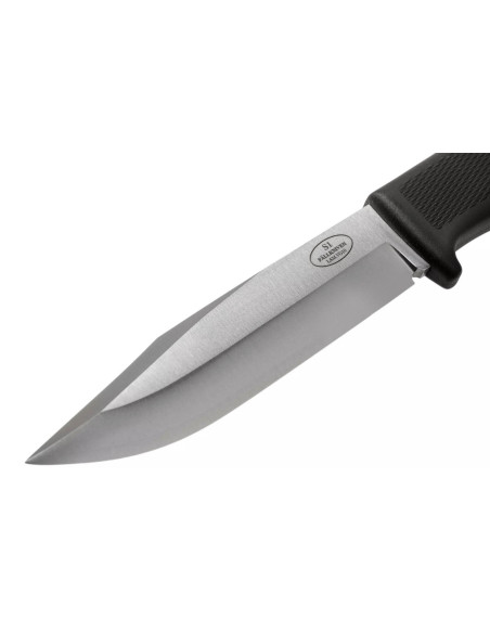 Messer Fallkniven S1L Forest Knife Klinge 13cm Griff Thermorun schwarz + Lederetui