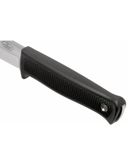 Fallkniven S1L metsäveitsi 13cm terä musta thermorun kahva + nahkatuppi