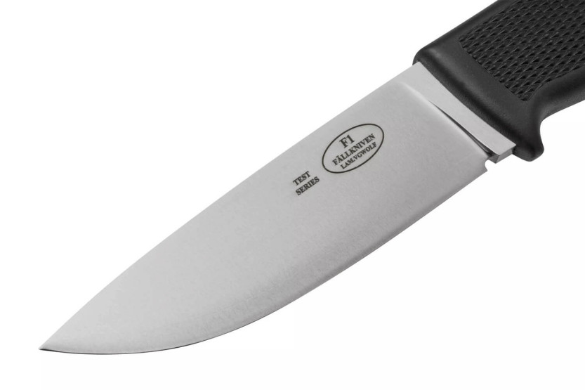 Fallkniven F1 VGWolf Coltello dell'aeronautica militare svedese lama 9,7 cm manico nero thermorun + fodero in pelle