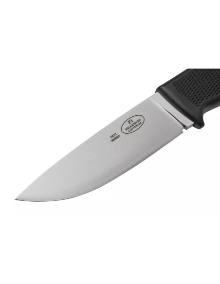 Fallkniven F1 VGWolf cuchillo de la Fuerza Aérea Sueca 9.7cm hoja mango termorun negro + funda de cuero