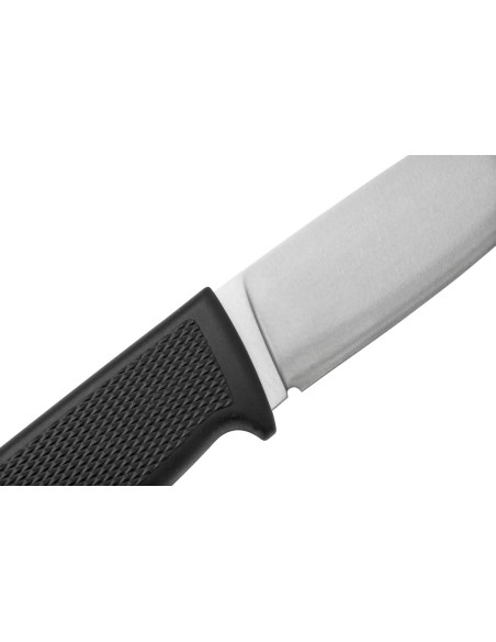 Fallkniven F1 VGWolf svensk flyvåpenkniv 9,7 cm blad svart thermorun håndtak + skinnslire