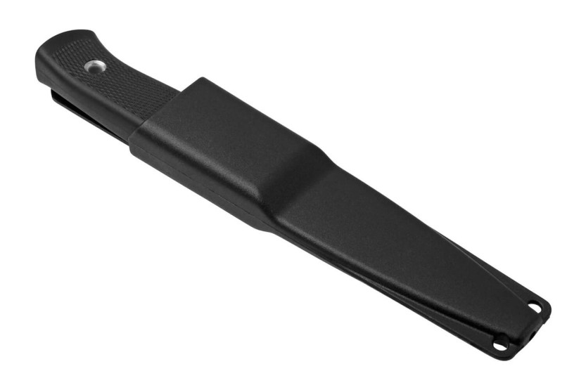 Fallkniven F1 VGWolf cuchillo de la Fuerza Aérea Sueca 9.7cm hoja mango termorun negro + funda de cuero