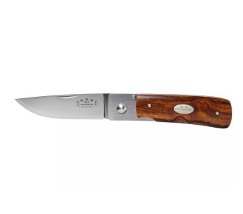 Navalha dobrável Fallkniven RL1DI Desert Ironwood Cabo de 9,5 cm + bainha em camurça