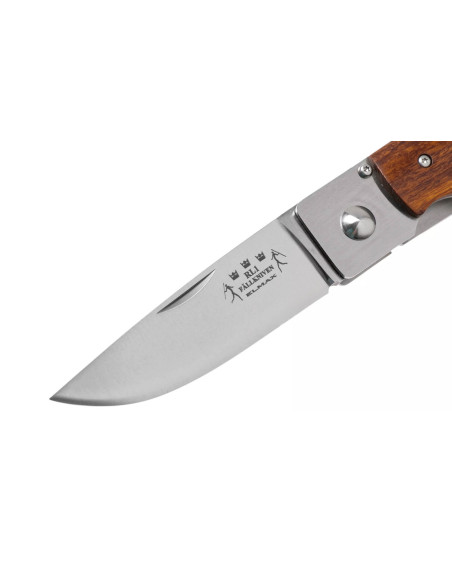 Fallkniven RL1DI folding knife 9.5cm Desert Ironwood handle + suede sheath
