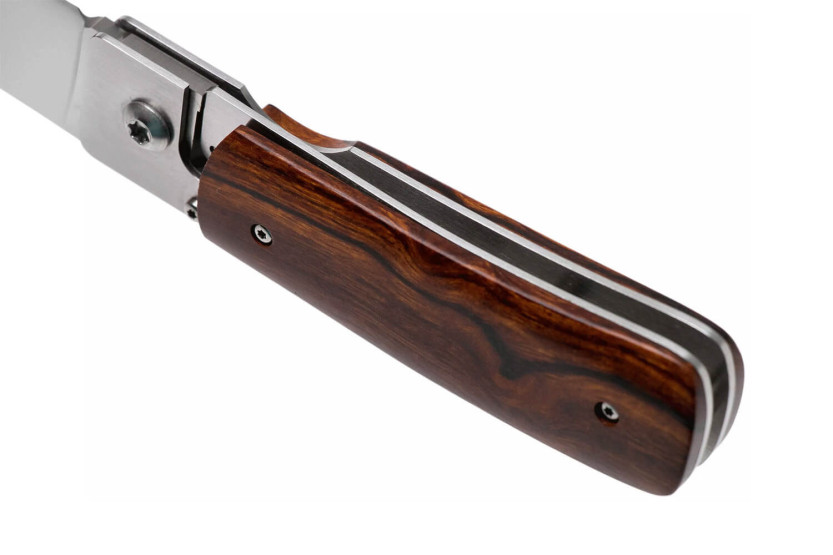 Fallkniven RL1DI vouwmes 9,5cm Desert Ironwood handgreep + suède schede