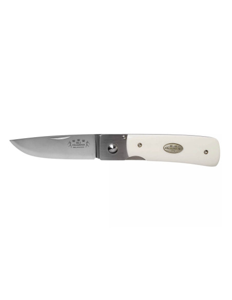 Fallkniven RL1EY folding knife 9.5cm Elforyn imitation ivory handle + suede sheath