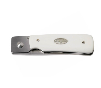 Fallkniven RL1EY foldekniv 9,5 cm Elforyn-imitasjon elfenbenhåndtak + semsket slire 2