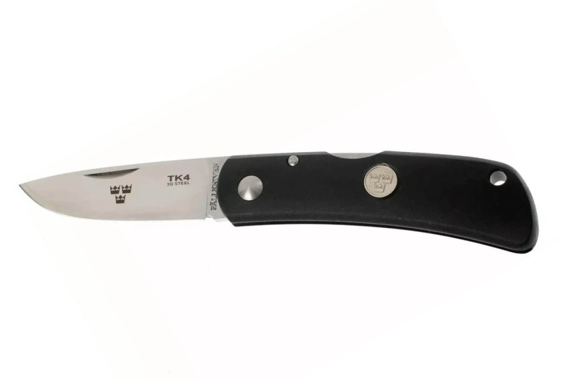 Fallkniven TK4 Tre Kronor vouwmes 9,5cm zwart gril handvat + Cordura schede