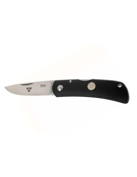 Fallkniven TK4 Tre Kronor foldekniv 9,5 cm svart grilonhåndtak + Cordura-kappe