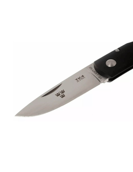 Fallkniven TK4 Tre Kronor coltello pieghevole 9,5 cm manico in grilon nero + fodero in cordura
