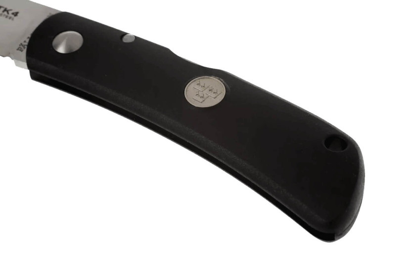 Fallkniven TK4 Tre Kronor foldekniv 9,5 cm svart grilonhåndtak + Cordura-kappe