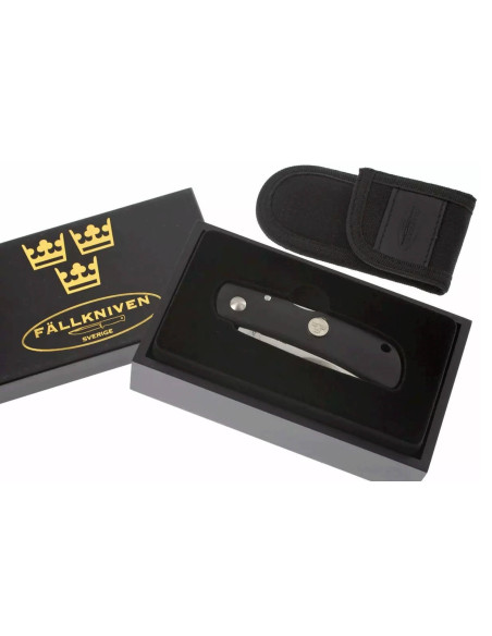 Fallkniven TK4 Tre Kronor taittoveitsi 9.5cm musta grilon kahva + Cordura tuppi