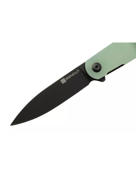 Sencut Bocll II S220192 cuchillo plegable hoja negra mango G10 natural 9.5cm