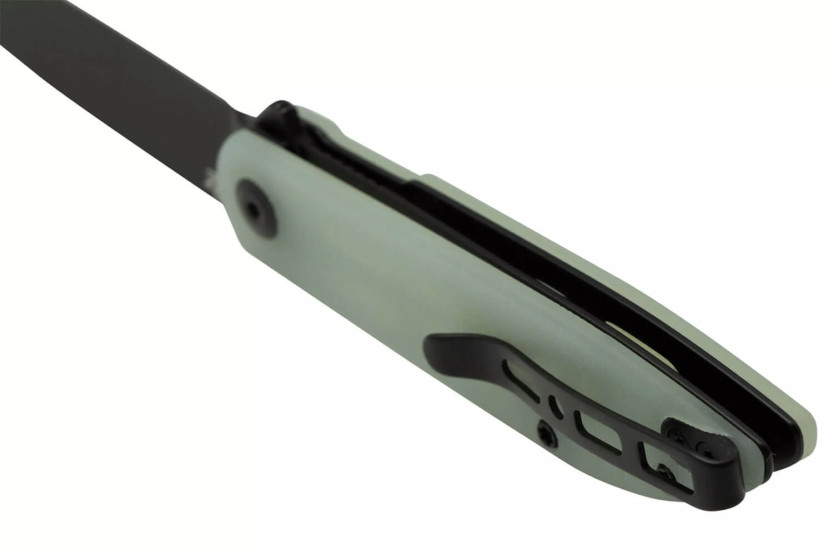 Sencut Bocll II S220192 foldekniv svart blad naturlig G10-håndtak 9,5 cm