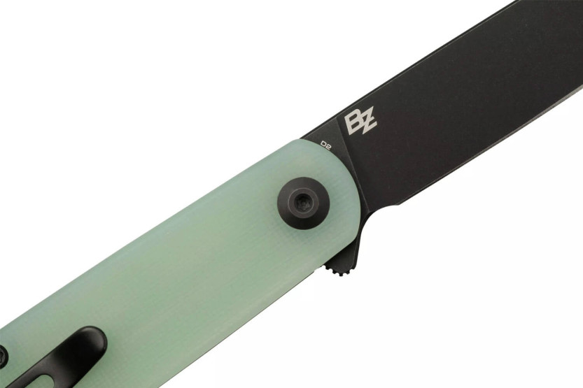 Sencut Bocll II S220192 coltello pieghevole lama nera manico in G10 naturale 9,5 cm